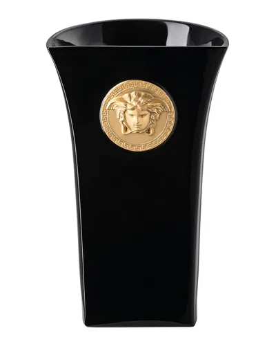 Versace Medusa Madness Vase In Black - 10.25"