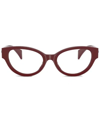 Versace Medusa Medallion Glasses In Brown