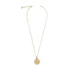 Versace Medusa Medallion Necklace In Yellow