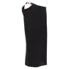 Versace Medusa Medusallion Coin Cut Out Draped Skirt In Black