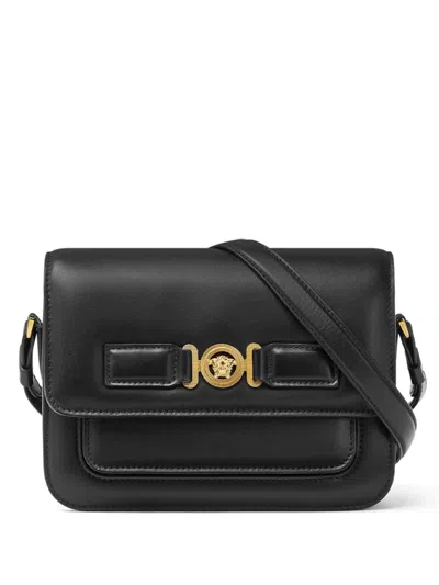 Versace Medusa Messenger Bag In Black