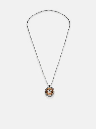 Versace Medusa' Metal Necklace In Metallic