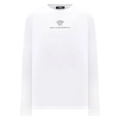 Versace Medusa Milano Cotton T-shirt In White