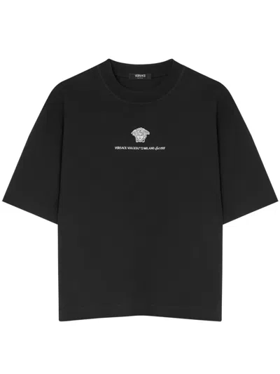 Versace T-shirt In Black