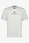 Versace Medusa Milano Embroidered Crewneck T-shirt In White
