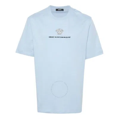 VERSACE VERSACE MEDUSA MILANO PRINT COTTON T-SHIRT
