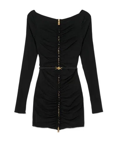 Versace Medusa Mini Dress In Black