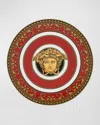 Versace Medusa Modern Lid For Bowl, 7" In Red