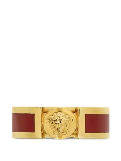 Versace Medusa-motif Band Ring In Gold