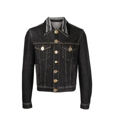 Versace Medusa Motif Denim Jacket