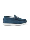 Versace Medusa-motif Loafers In Blue