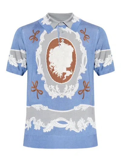 VERSACE MEDUSA-MOTIF POLO SHIRT