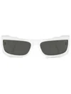 Versace Medusa-motif Square-frame Sunglasses In Weiss