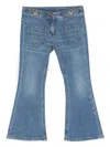 Versace Medusa-motif Stretch-cotton Jeans In Blue