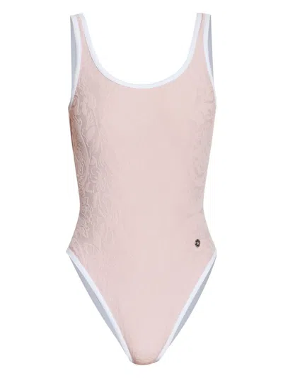 Versace Medusa-motif Swimsuit In Pink