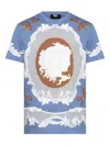 Versace Short Sleeve T-shirt In Blue