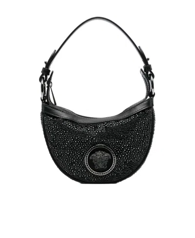 Versace Medusa-motif Tote Bag In Black
