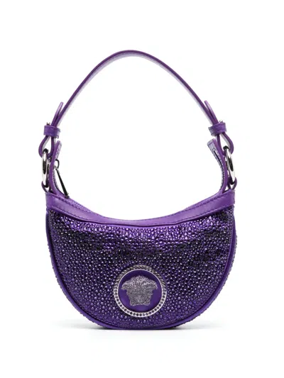 Versace Medusa-motif Tote Bag In Violett