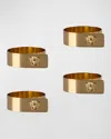 Versace Medusa Napkin Ring, Set Of 4 In Gold
