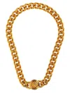Versace Medusa Chain Necklace In Tribute Gold