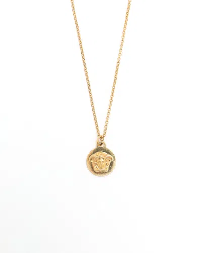 Versace Medusa Necklace In Gold