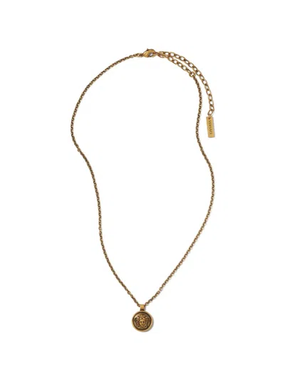 Versace Medusa Necklace In Gold
