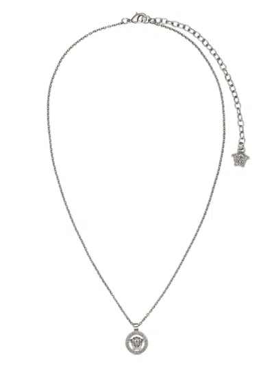 Versace 'medusa' Necklace In Silver