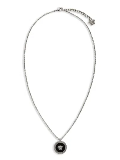 Versace 'medusa' Necklace In Silver