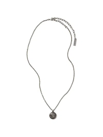 Versace Medusa Necklace In Silver