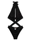 Versace Women 'medusa' One Piece Swimsuit In Black