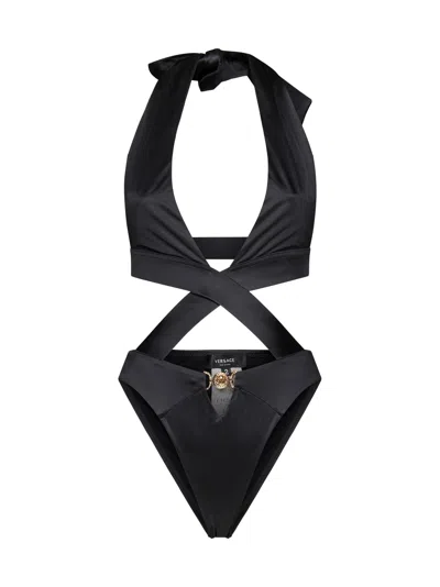 Versace Swimwear In Nero
