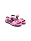 Versace Medusa Open-toe Sandals In Pink