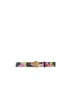 Versace Medusa Orchid Double-sided Belt In Black