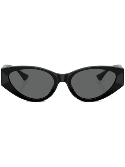 Versace Womens Black Ve4454 Logo-embellished Acetate Sunglasses