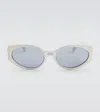 Versace Medusa Oval Sunglasses In Grey