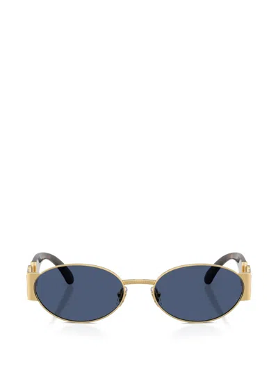 Versace Medusa Oval-frame Sunglasses In Green