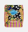 Versace Medusa Palm Springs Wrap Miniskirt In Multicolor