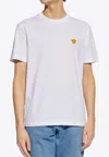 Versace White Crewneck T-shirt With Medusa Embroidery On The Front In Cotton Man In White