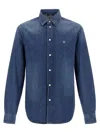 Versace Medusa Shirt And Blouse Blue In Blue