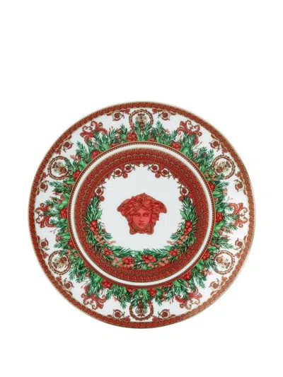 Versace Medusa-pattern Plate In Multi