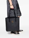 Versace Medusa Pattern Tote Bag In Black