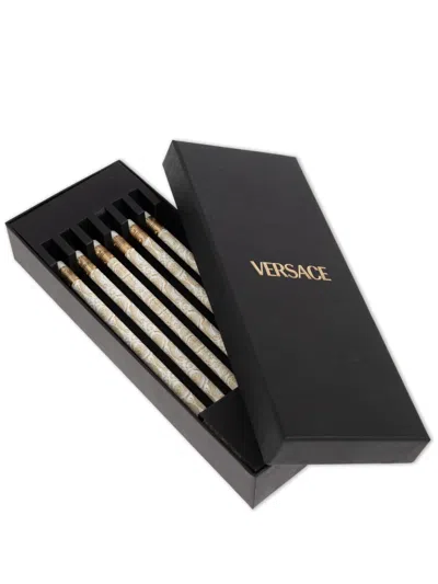 Versace Medusa Pencils (set Of Six) In Nude