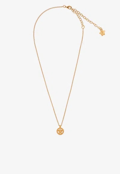 Versace Medusa Pendant Necklace In Gold