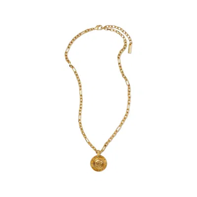 Versace Medusa Pendant Necklace In Gold