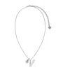 Versace Medusa Pendant Necklace In Gray