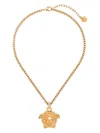 Versace Medusa Pendant Necklace In Grey