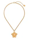 Versace Medusa Pendant Necklace In Grey