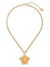 Versace Medusa Pendant Necklace In Metallic