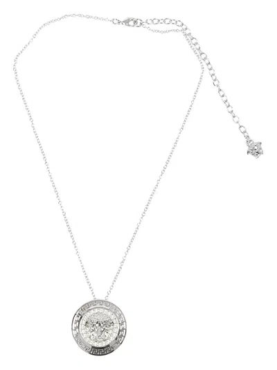 Versace Medusa-pendant Necklace In Metallic