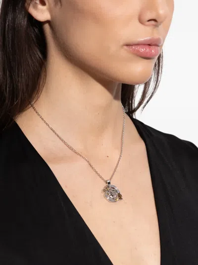 Versace Medusa-pendant Necklace In Metallic